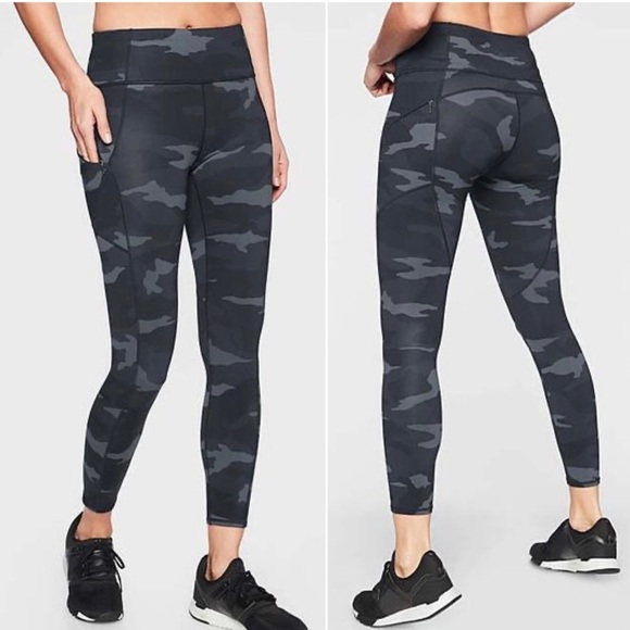 Athleta Camo Contender 7/8 Tights Pants size S - Picture 1 of 16